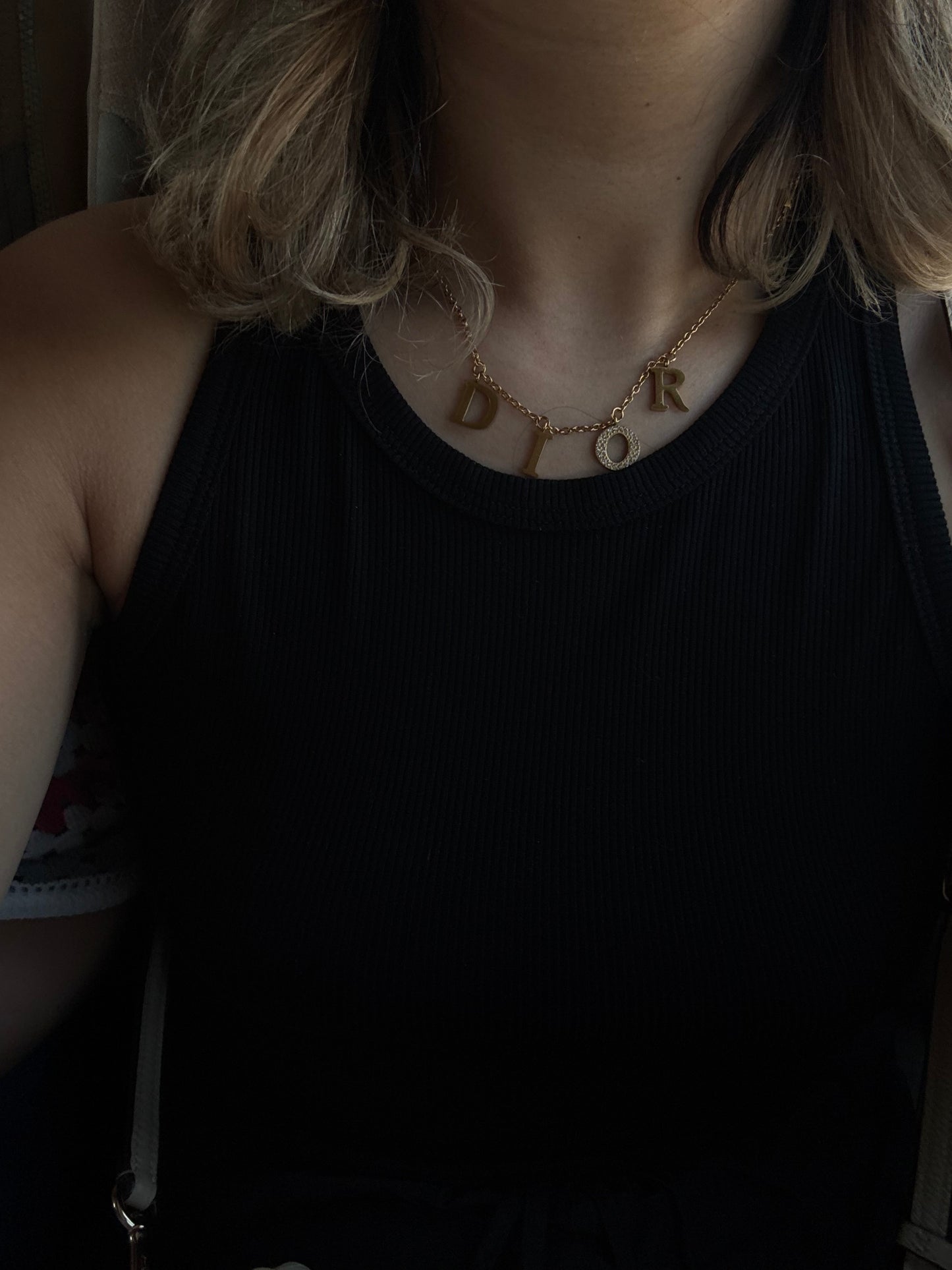 Golden initial Necklace