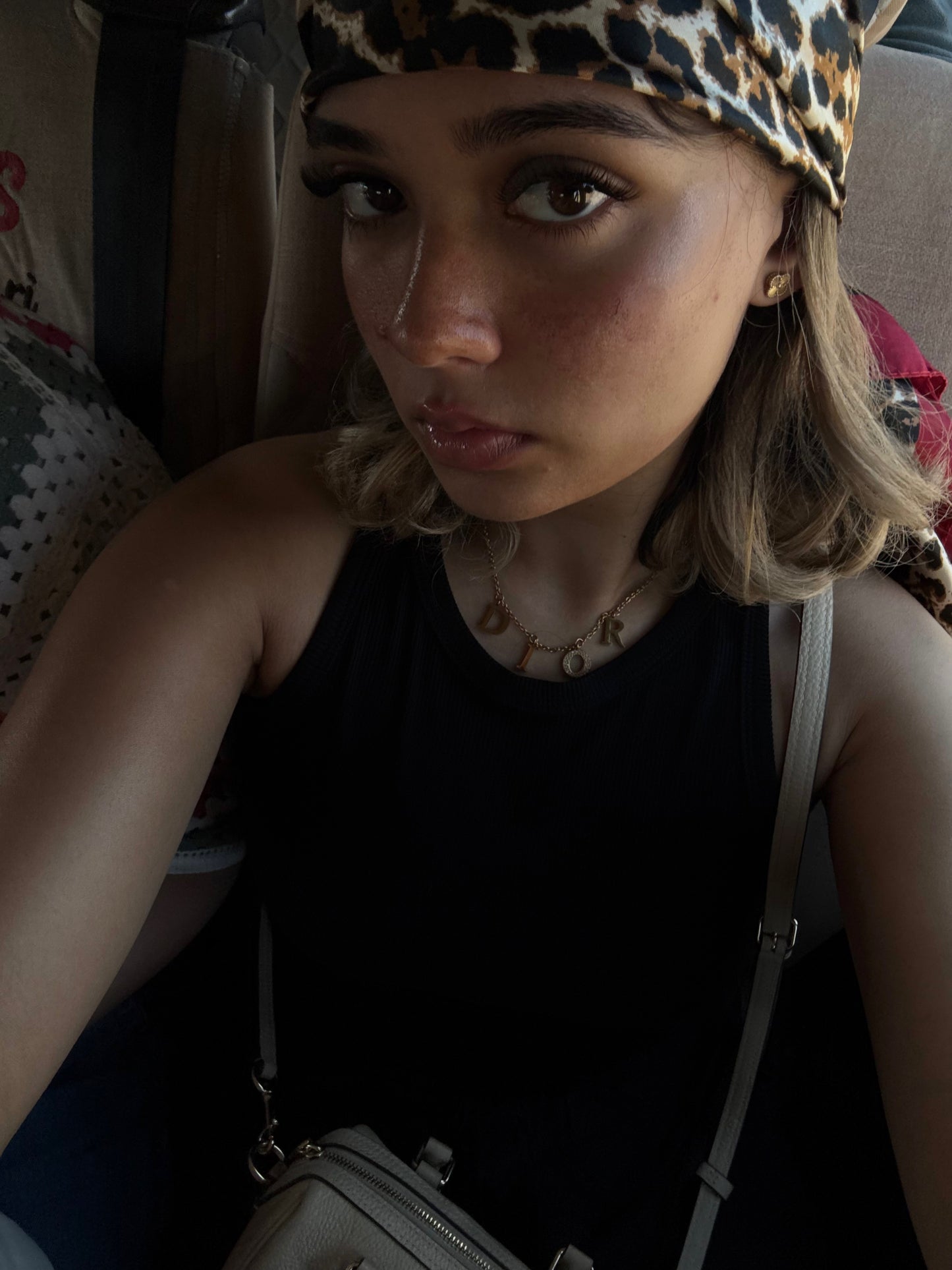 Golden initial Necklace